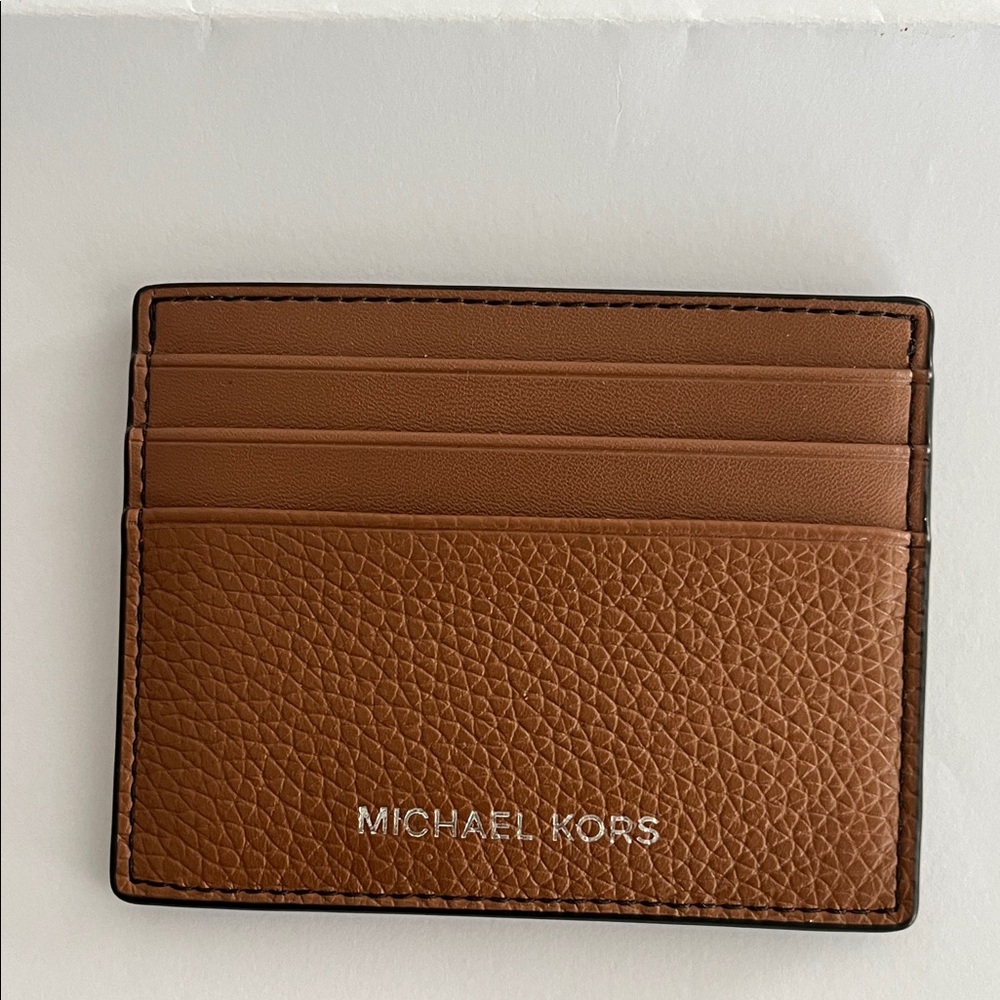 Michael Kors Tan Leather Card Holder